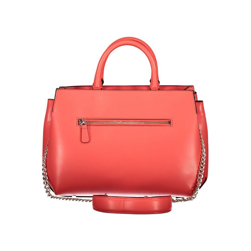 Front view with bag zipped and handles upright.