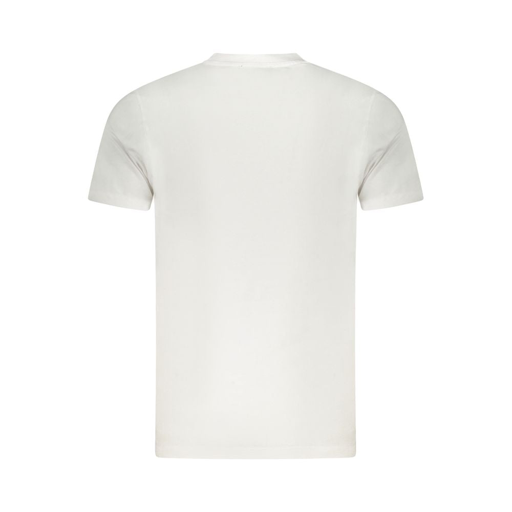 Cavalli Class White Cotton Men T-Shirt