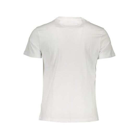 La Martina White Cotton Men T-Shirt LA-37593-M