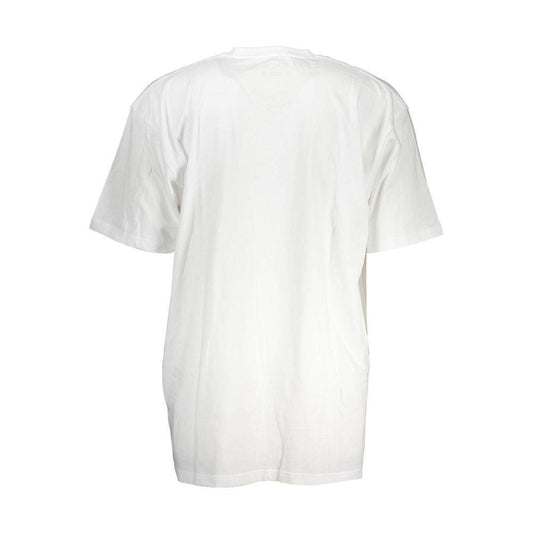 Vans White Cotton Men T-Shirt VA-37996-XS