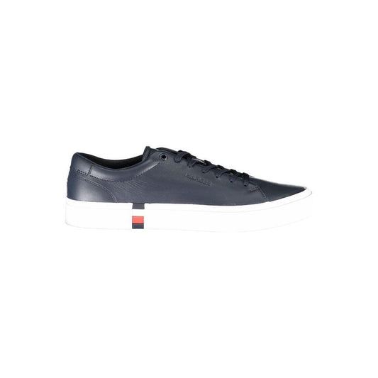 Tommy Hilfiger Blue Leather Men Sneaker TO-20176-EU40/US7