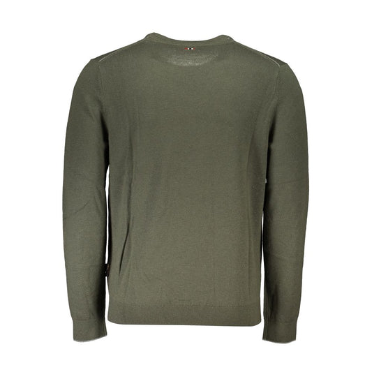 Napapijri Green Fabric Men Sweater NA-25283-S
