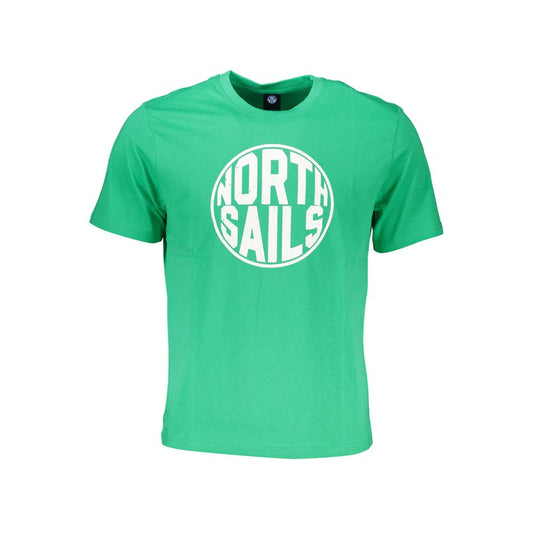 North Sails Green Cotton T-Shirt NO-27267-S
