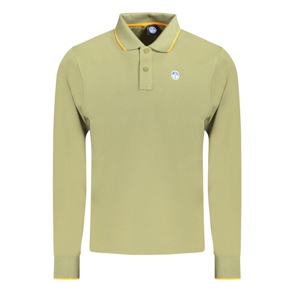 North Sails Green Cotton Men Polo Shirt NO-35812-XXL