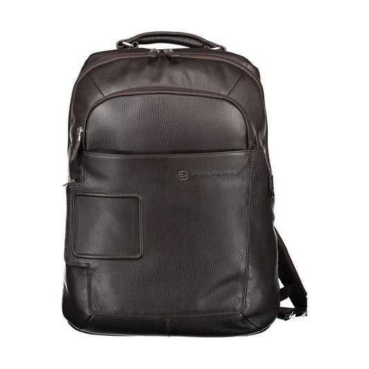 Piquadro Brown Leather Men Backpack PI-9664