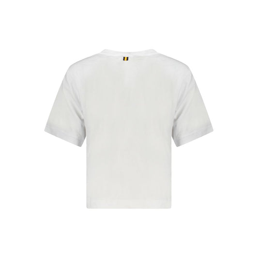K-WAY White Cotton Women Top KW-34336-L