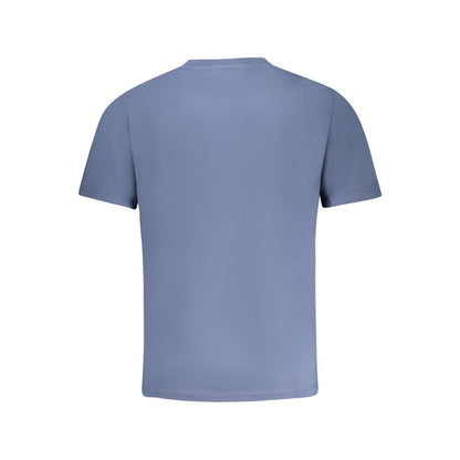 North Sails Blue Cotton Men T-Shirt back view showing simple design and quality fabric.