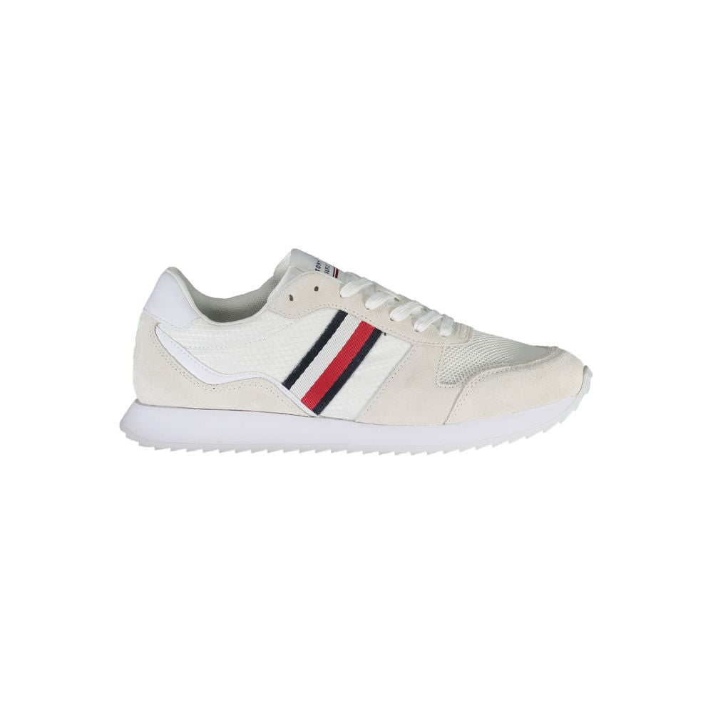 Tommy Hilfiger White Polyester Men Sneaker TO-37169-EU40/US7