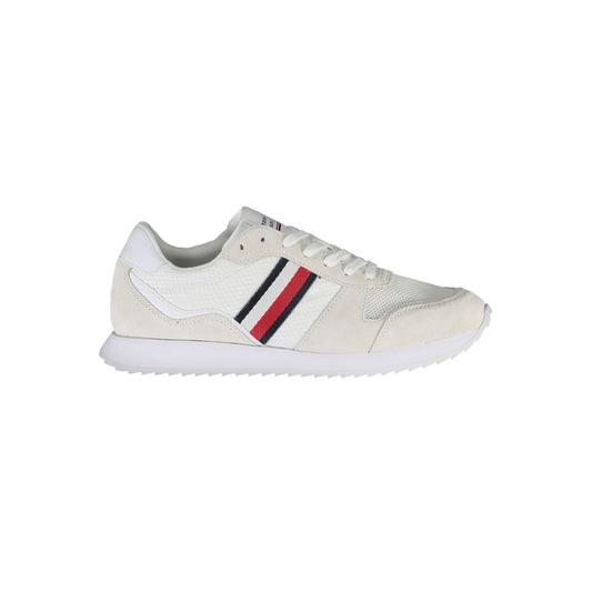 Tommy Hilfiger White Polyester Men Sneaker TO-37169-EU40/US7