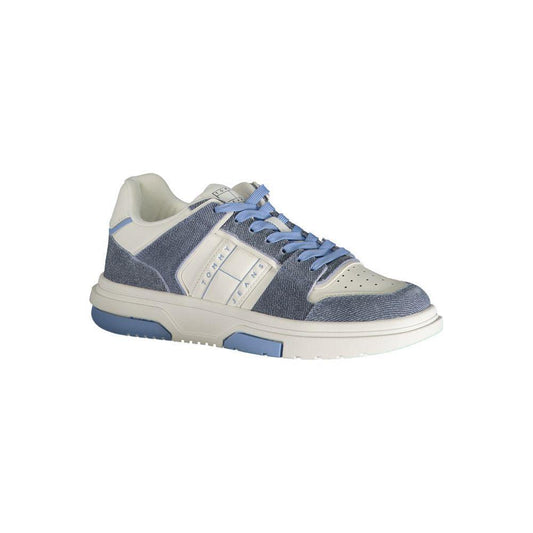 Tommy Hilfiger Light Blue Leather Women Sneaker TO-31274-EU36/US6