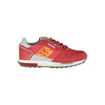 Napapijri Red Leather Men Sneaker NA-38013-EU43/US10
