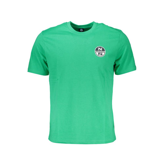 North Sails Green Cotton T-Shirt NO-27277-M