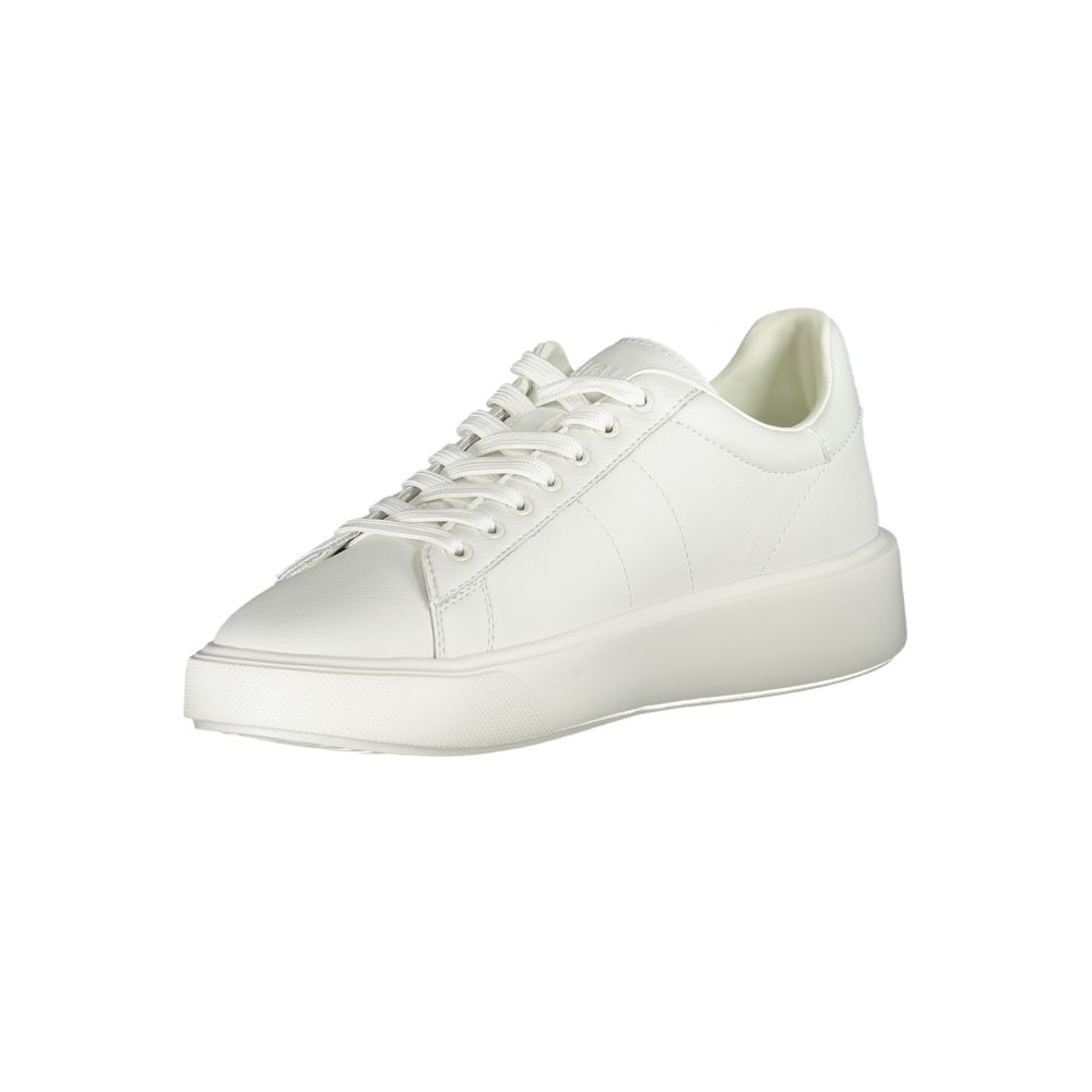 Blauer White Polyurethane Men Sneaker