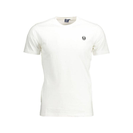 Sergio Tacchini White Cotton Men T-Shirt SE-36895-XL