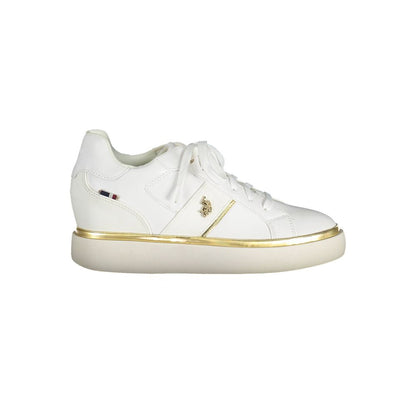 U.S. POLO ASSN. Bianco Polyester Women's Sneaker