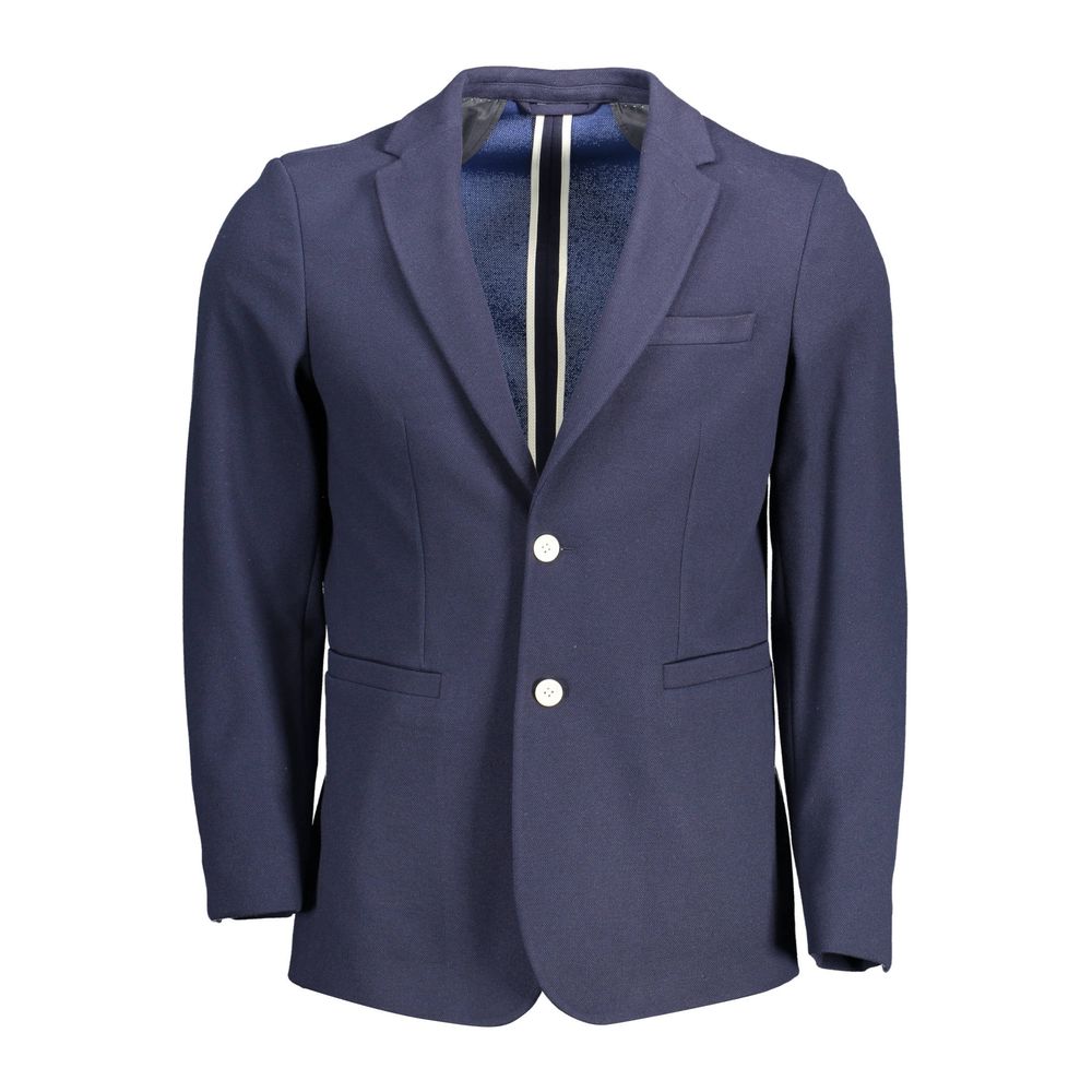Gant Blue Cotton Jackets & Coat