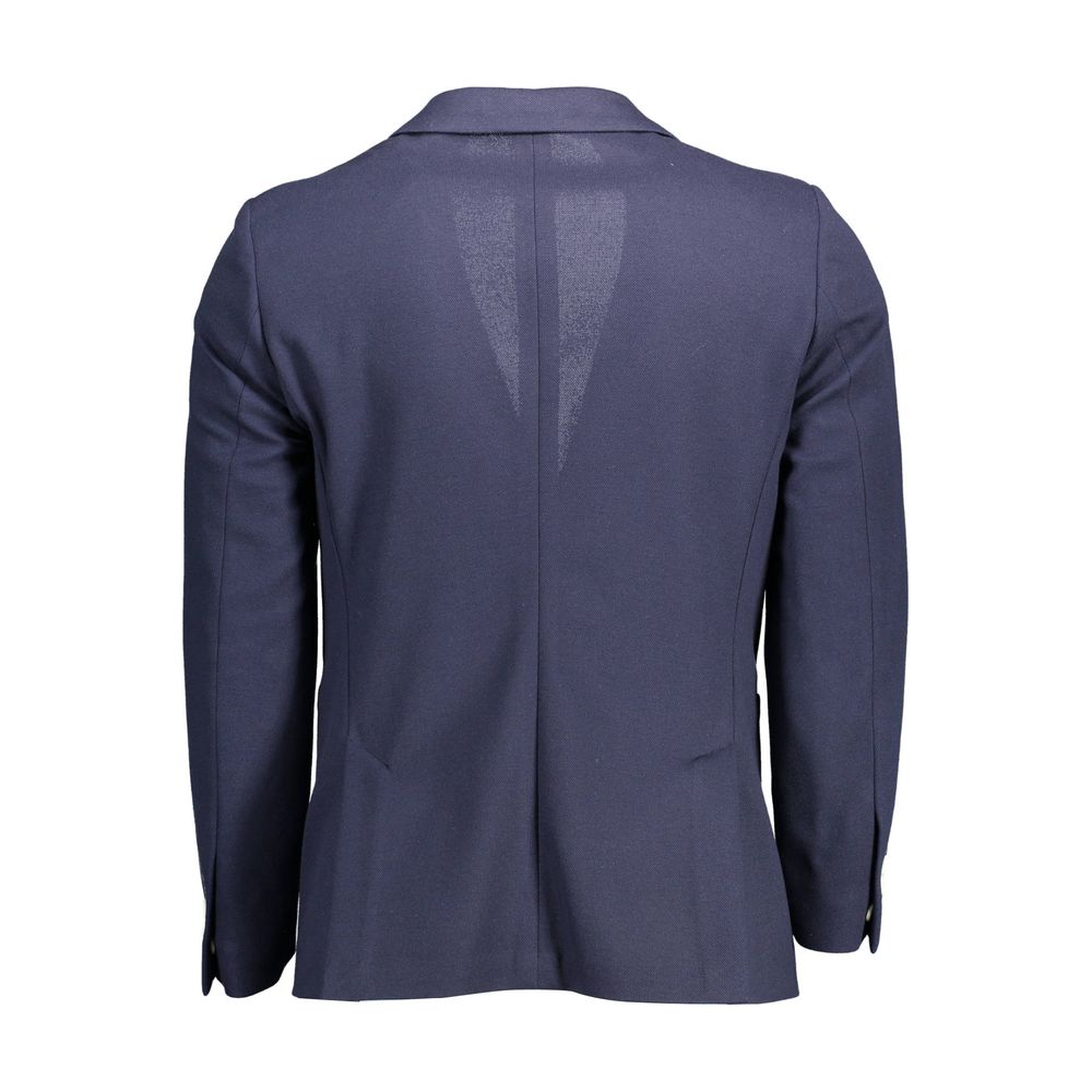 Gant Blue Cotton Jackets & Coat