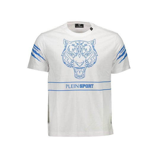 Plein Sport White Cotton Men T-Shirt PL-37350-M