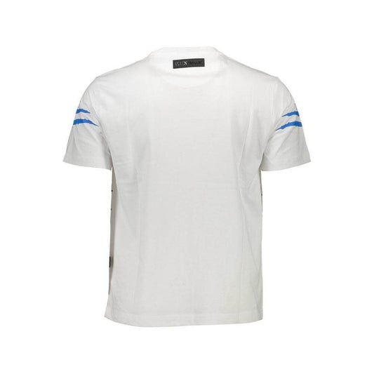Plein Sport White Cotton Men T-Shirt PL-37350-M