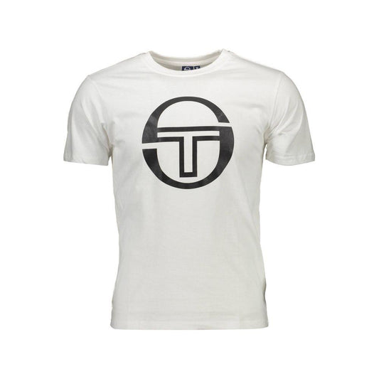 Sergio Tacchini White Cotton Men T-Shirt SE-38023-XL