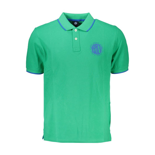 North Sails Green Cotton Polo Shirt NO-27332-S