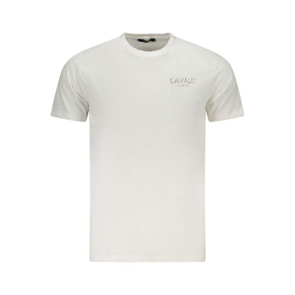 Cavalli Class White Cotton Men's T-Shirt