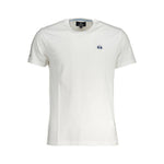 La Martina White Cotton Men T-Shirt LA-37355-M