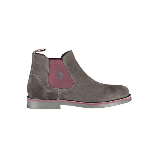 U.S. POLO ASSN. Brown Leather Men Boot US-37661-EU41/US8