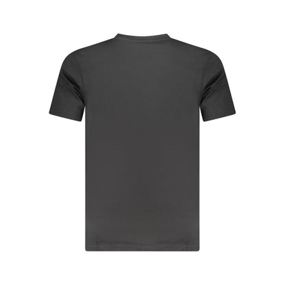 Cavalli Class Black Cotton Men T-Shirt back view showcasing premium fabric and stylish design.