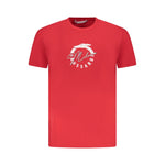 Trussardi Red Cotton Men T-Shirt TR-36632-S