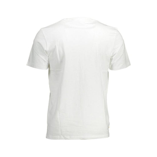 Timberland White Cotton Men T-Shirt TI-37845-S