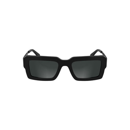 Calvin Klein Black Acetate Women Sunglasses with sleek rectangular lenses offering style and UV protection.