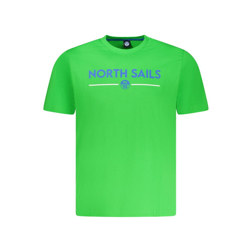North Sails Green Cotton Men T-Shirt NO-35052-S