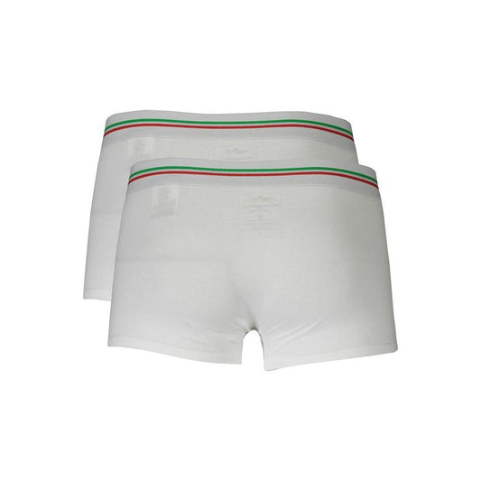 Aeronautica Militare White Cotton Men Boxer AE-36923-M