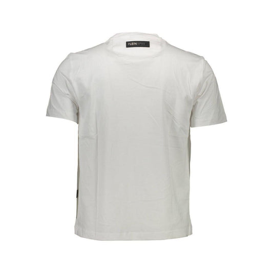 Plein Sport White Cotton Men T-Shirt PL-9560-S