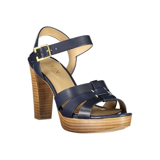 Ralph Lauren Blue Leather Sandal RA-19547-EU40/US10