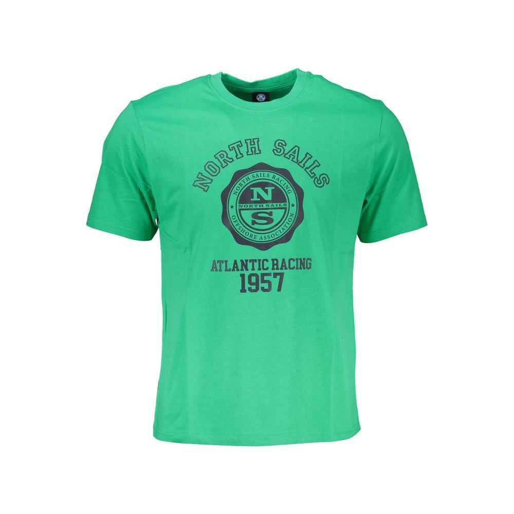 North Sails Green Cotton T-Shirt NO-27264-S