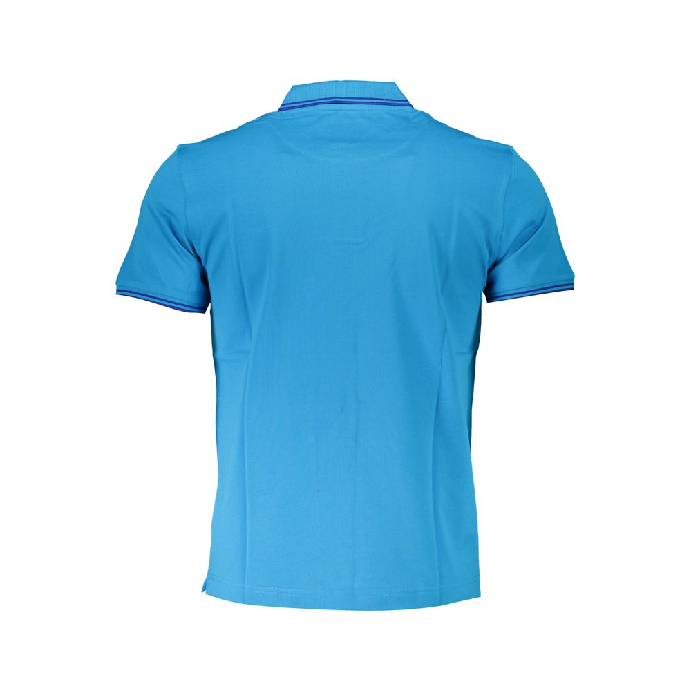Harmont & Blaine Blue Cotton Polo Shirt