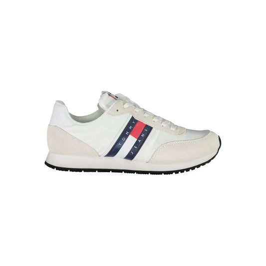 Tommy Hilfiger Sleek White Sneakers with Contrasting Details TO-28523-EU42/US9