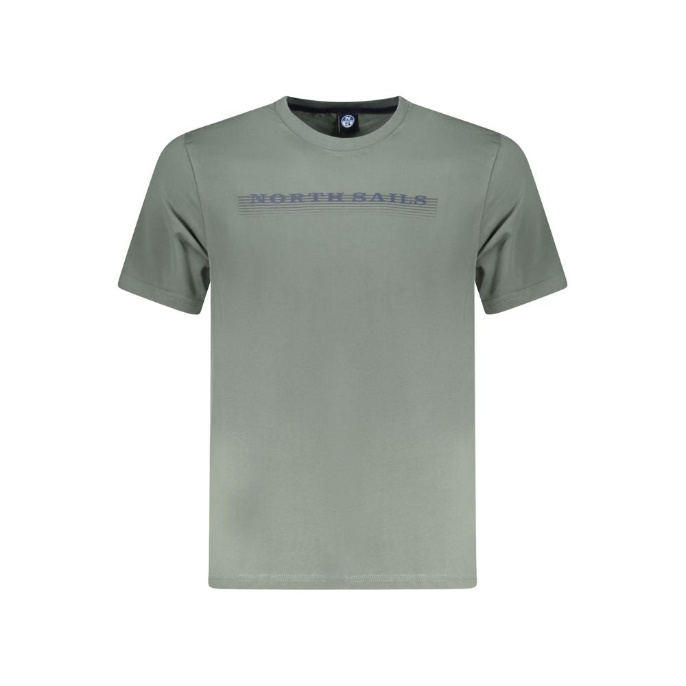 North Sails Green Cotton Men T-Shirt NO-35024-S