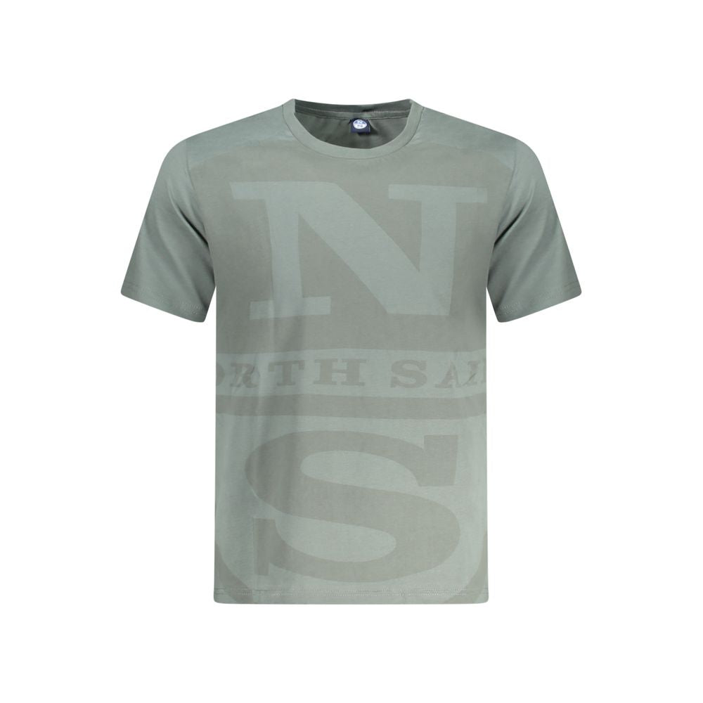 North Sails Green Cotton Men T-Shirt NO-35057-S