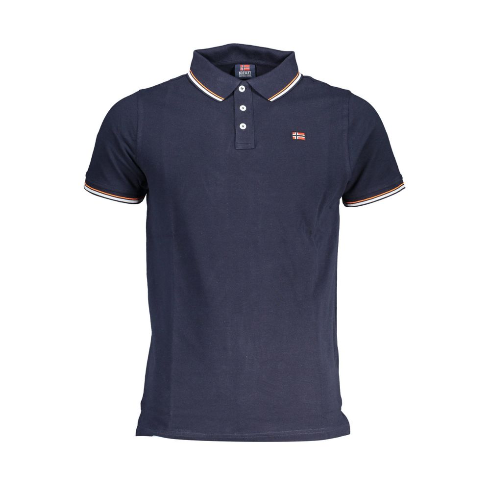 Norway 1963 Blue Cotton Polo Shirt