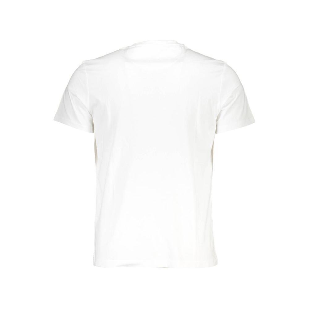 La Martina White Cotton Men T-Shirt LA-37747-M