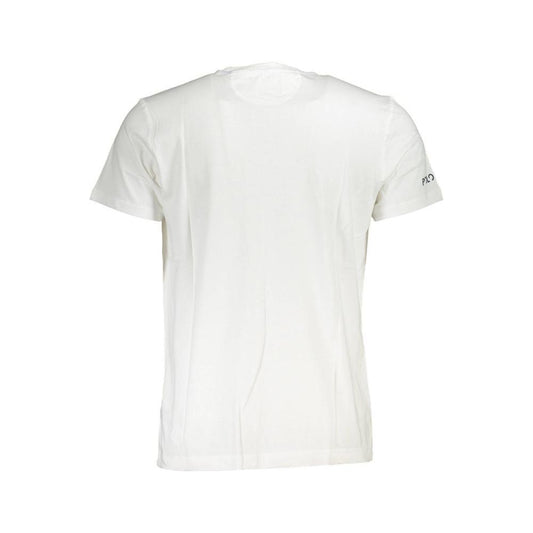 La Martina White Cotton Men T-Shirt LA-37732-M