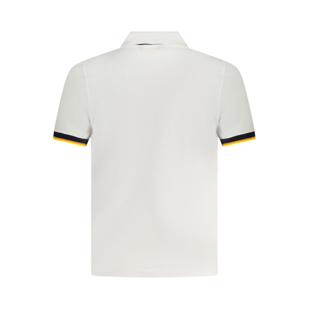 K-WAY White Cotton Polo Shirt KW-38381-S