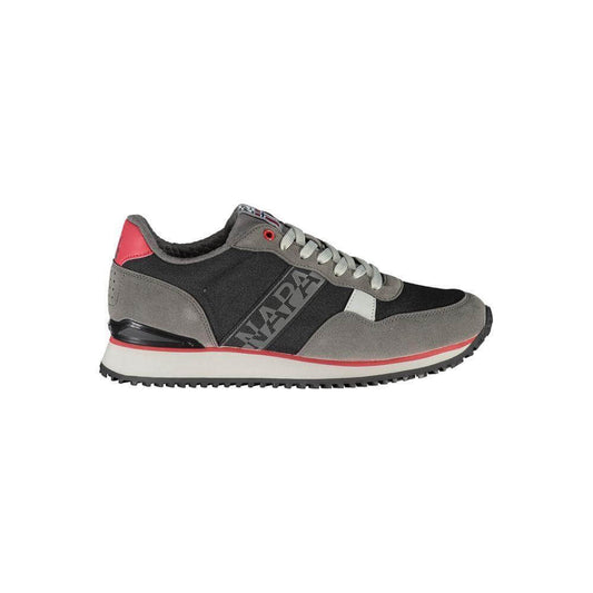 Napapijri Sleek Black Lace-Up Sport Sneakers NA-23095-EU41/US8