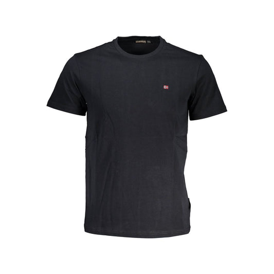 Napapijri Black Cotton T-Shirt
