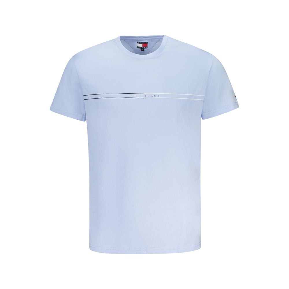 Tommy Hilfiger Blue Cotton Men T-Shirt TO-38479-L