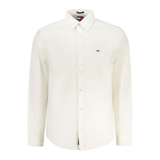 Tommy Hilfiger White Cotton Men Shirt TO-38481-S