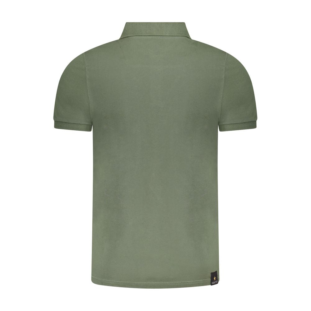 Accademia Militare Green Cotton Polo Shirt AC-36535-S
